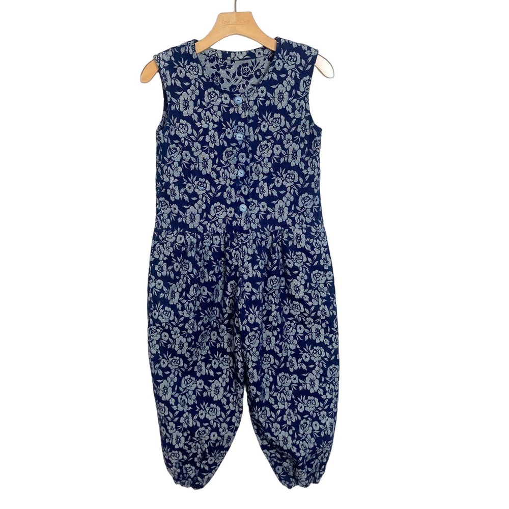 Vintage 90s Laura Ashley Style Jumpsuit //‎ Size Small